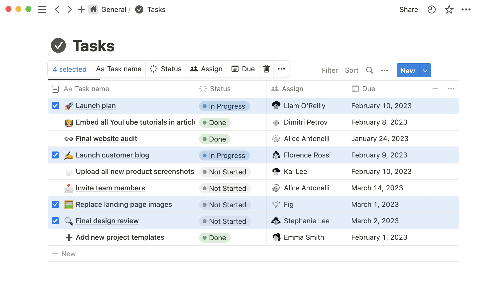 bulk edit database rows