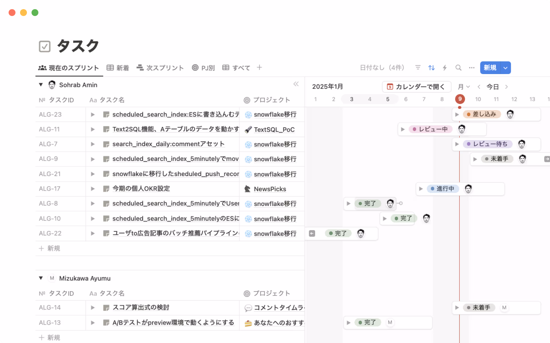 NewsPicksの開発チームはMarkdownツールやタスク管理ツールをNotionへ切り替えました。Notionの他の文書とのリンクや同期ブロックなどの機能によって作業効率が向上し、社内の情報がNotionに集約されることのメリットを実感しています。